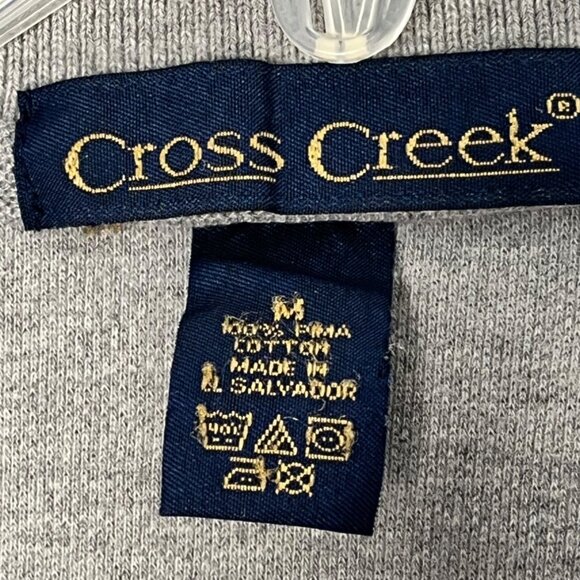 Cross Creek Gray Polo Shirt - 100% Pima Cotton Size M - Casual & Comfortable 20e - Picture 3 of 7